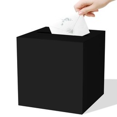 Black Wedding Card Box Reception Gift Money Holder Graduation Party Showers