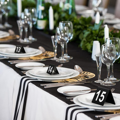 Table Numbers 1-25 Acrylic Double Side Numbered Table Tents Plastic Restaurant W