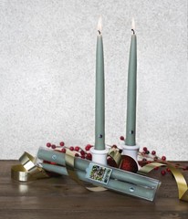 Colonial Candle Bayberry Scented Taper Candle, Virtually 10 In,