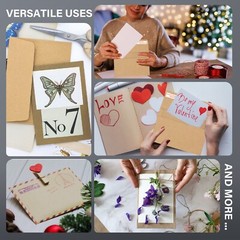 450 Invitation Envelopes 5 3/4″ x 4 3/8″ A2 Brown Kraft Printable Envelopes 4×5