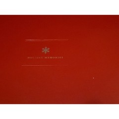 Hallmark Recordable Holiday Memory Album Red Christmas Photo Book 10 Pg