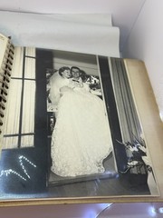 Vintage Wedding Album 17 Photos Ephemera 8”x10” Black and White 1953