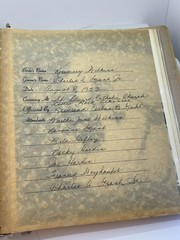 Vintage Wedding Album 17 Photos Ephemera 8”x10” Black and White 1953