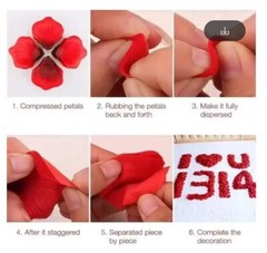 ARTIFICIAL FAKE PINK PETALS STOCK LOT PARTIES LOVE FLOWERS SILK DECORATIONS NEW