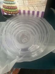 10 Tier Round Macaron Tower Macaron Stand to Hold 230 Macarons w/ACRYLIC RISER