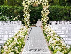 Aisle Runners for Weddings 10 ft by 4 ft Silver Aisle Runner Wedding Aisle Ru…