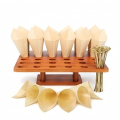 Relaxing Garden 36 Slot Wooden Cone Holder Stand 100 100 Picks 13 X 13 Cone