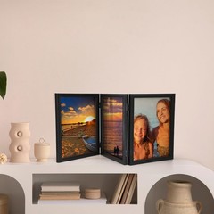 Sintuff 8 x 10 Picture Frames Hinged Fold Photos Frame Collage Vertical with …