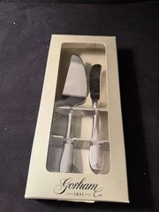 Gorham 1831 Stainless Steel Silver Cake Knife & Server Set , 2 Pieces