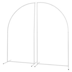 Set of 2 Metal Arch Background Stand, Wedding Arch Flower Frame for Decoration