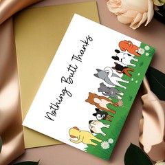 Funny Dog Thank You Card for Dog Owner, Cute Dog Appreciation Card for Him He…