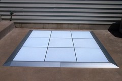 Portable Commercial Dance Floor 20×20 White Waterproof Tiles Wedding Event Party