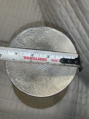 West Elm Set/2 WROUGHT ALUMINUM CANDLE STAND CANDLE HOLDER PILLER 18.5” & 12”