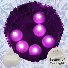 FREESH 18X Waterproof LED Floating Tealight Flameless Candle Wedding Party Pink
