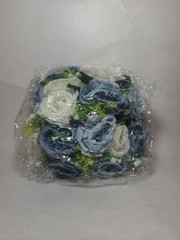 Flower Ball Centerpieces For Table 2 Pack Dusty Blue Roses Artificial Floral…