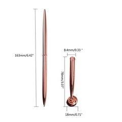 Twist Action Ballpoint Pen with Metal Pen Stand for Office Metal Signing Pen