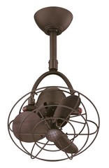 Matthews Fan DI-TB-MTL Diane oscillating ceiling fan in Textured Bronze finish w