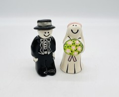 Lorrie Veasey Lucky Bride & Groom Wedding Cake Toppers Our Name is Mud Figurine