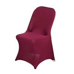 10 Burgundy Stretchable Spandex Chair Covers Event Party Reception Decorations