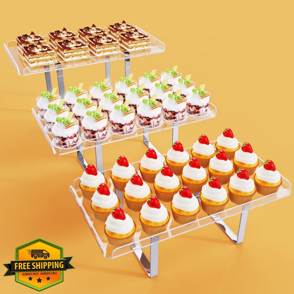 Bakzon Cupcake Stand 3-Piece Set