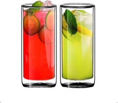 Sun’s Tea Double Wall Glass Tumbler 16oz Set of 2