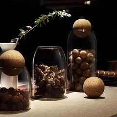 4 Pieces Wine Cork Ball Wooden Stopper for Decanter 4 pieces,