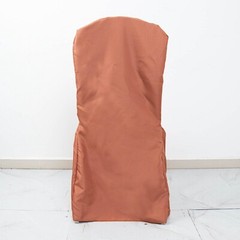 50 Terracotta Polyester BANQUET CHAIR COVERS Wedding Party Reception Decorations