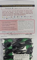 LED FloraLyte Acolyte Lights For Floral Party Event Design Wedding GREEN 10 Pack