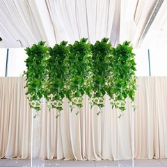 3 Green Silk Pothos Artificial Hanging Plants Party Events Decorations Supplies