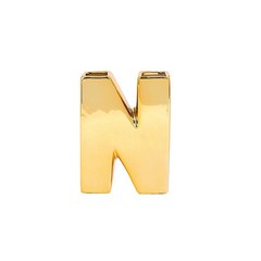 GOLD 6″ Ceramic N Symbol Flower VASE Table Centerpiece Party Events Decorations