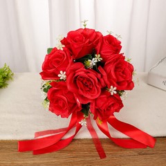 Bouquet Artificial Rose Bridal Bouquets Wedding Flower Bouquet Bride Bridesmaid