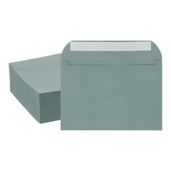 100 Pcs Self Sealing Envelopes 7.8×5.5 Inch for Invitations A7 Grey