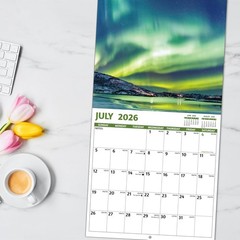 2026 Calendar, 2026 Wall Calendar, Northern Lights Calendar 2026 from Jan 202…