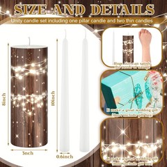Unity Candles with Holder for Wedding Ceremony Wedding Decortions Accessories…