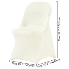 Uimoso 30PCS White Spandex Chair Covers for Weddings, Parties, and Dining Events