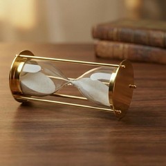 Elegant Gold Hourglass Sand Timer – Modern Desk Decor Hour time Clock Decorative