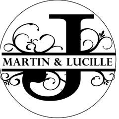 Monogram Favor Labels 5 Sizes Personalized Custom Wedding Anniversary Other