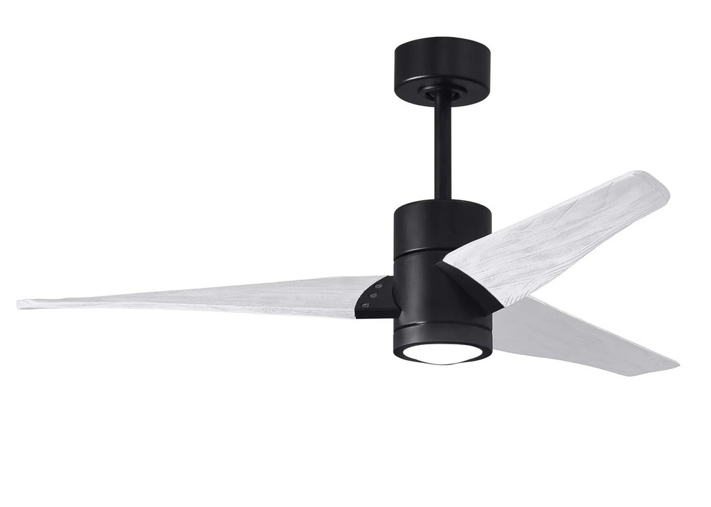 Matthews Fan SJ-BK-MWH-52 Super Janet three-blade ceiling fan in Matte Black fin