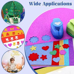 30 Pack Glitter Cardstock Paper Sheets, 30 Colors 6 x 8 inches, Multicolor