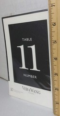 New Vera Wang Papers Wedding Tented Table Numbers Cards 11-20 Black & White