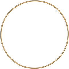 BalsaCircle 28-Inch Wide Gold Metal Round Hoop Hanging Wreath Ring – Party Weddi