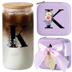 AYGXU Bridesmaid Gifts for Wedding Day,Bridesmaid Proposal K, purple set
