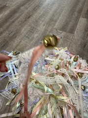 Lot Of89 Handmade Pastel Ribbon Bell Fairy Wands Wedding Flower Girl Party Favor