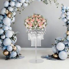 Ice Curtain Ornament C Style Big Size-silver Weddings Decoration Flowers Stand