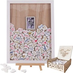 Drop Top Frame with Wooden Hearts