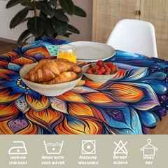 Mandala Decorative Rectangle Table Cloth 70″ x 52″ (Rectangular), Mandala_20