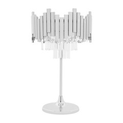 26.77″ Silver Metal FLOWER STAND Round top Centerpiece Party Events Decorations