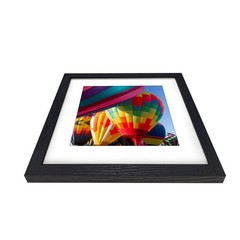 12×12 Frames Display 8×8 Photos with Mat or 12 x 12 Pictures without Mat Blac…