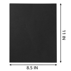 30 sheets Cardstock Paper 8 1/2 x 11 Inches for Crafts 8.5 x 11 Inches, Black