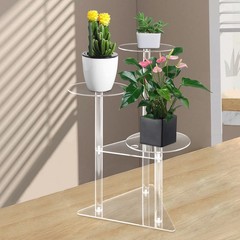 Corner Plant Stand Indoor 3 Tier Tall Acrylic Plant Stand Holder Plant Shelf